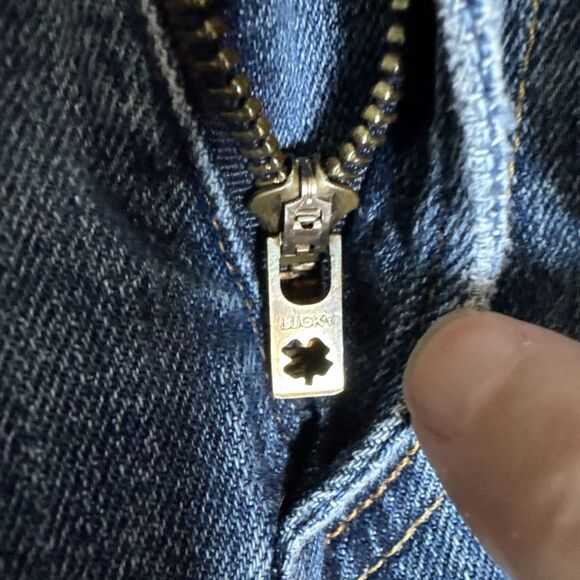 Lucky Brand 121 Heritage Slim Jeans Men's Size 34x30 (Actual 37x29) Blue Denim - Picture 4 of 10